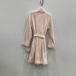 NWT Womens Pink Fluffy Long Sleeve Shawl Collar One-Piece Robe Size XS/S alternative image