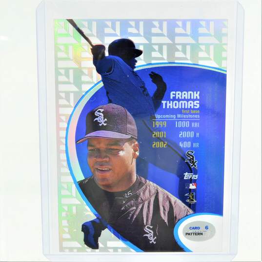 1999 HOF Frank Thomas Topps Tek Card 6 Pattern 37 Chicago White Sox image number 3