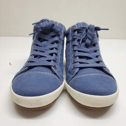 Taos Women's Startup High Top Sneaker in Blue Suede Size 7 alternative image