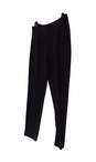 Womens Black Pull On Flat Front Straight Leg Dress Pants Size 13 image number 2