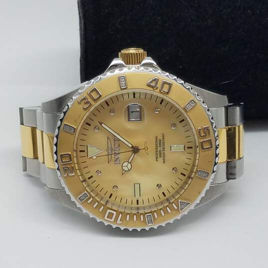 Invicta 17367 47mm Gold MOP Dial Driver 200M WR 168g image number 3