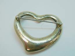 Tiffany & Co Elsa Peretti 925 Large Open Heart Brooch alternative image