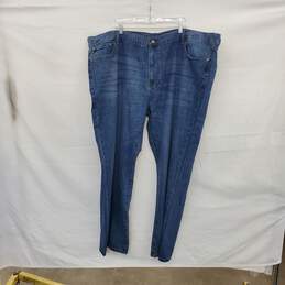 Izod Blue Cotton Blend Relaxed Fit Straight Leg Jeans MN Size 54x32 NWT