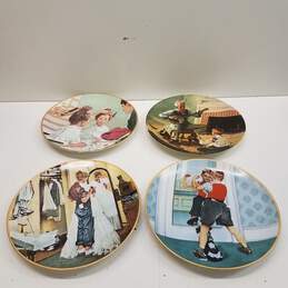 Norman Rockwell Bundle Lot of 4 Collector's Plates Knowles