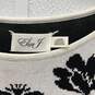 NWT Eliza J Womens White Black Floral Long Sleeve Sweater Dress Size L image number 3