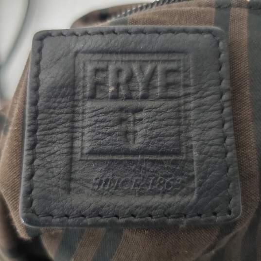 The Frye Company Black Leather Top Handle Shoulder Bag Satchel image number 2