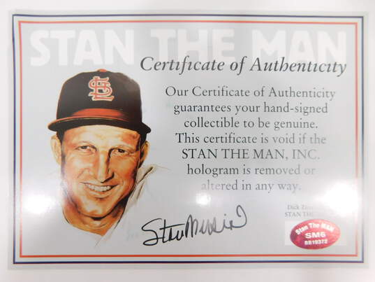 Stan Musial Signed 1962 All Star Game Photo w/ John F Kennedy w/ COA St Louis Cardinals image number 6