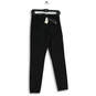 NWT Womens Black Flat Front Skinny Leg Side Zip Ankle Pants Size 0 image number 1