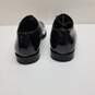 AUTHENTICATED Versace Black Leather Derby Dress Shoes Size 41 image number 5