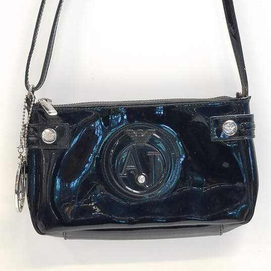 Armani Jeans Patent Leather Crossbody Bags image number 1