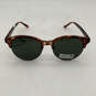 Womens JJ 6009 26 Brown Tortoise UV Protection Half Rim Round Sunglasses image number 2