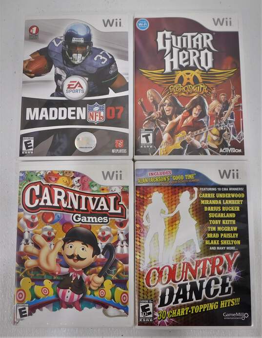 Nintendo Wii Black RVL-001 with Games image number 2