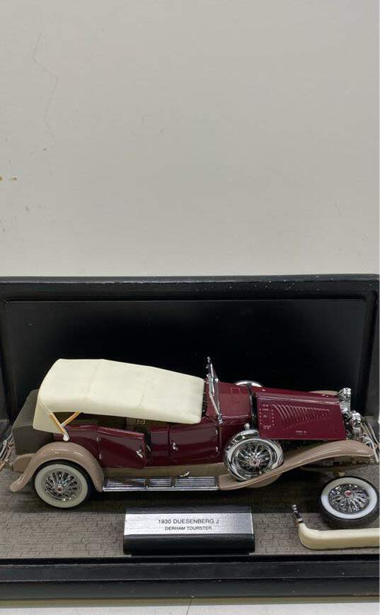 Franklin Mint 1930 Duesenberg J Derham Tourster-1/24 Maroon for Parts or Repair image number 3