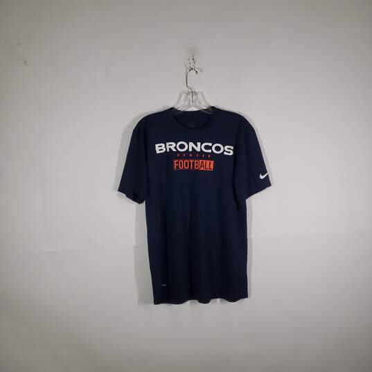 Mens Dri-Fit Denver Broncos Football NFL Pullover T-Shirt Size Large image number 1