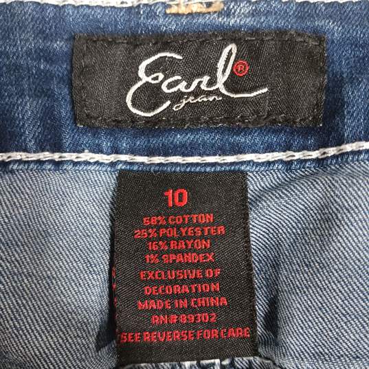 Women’s Earl Jeans Straight Leg Blue Jeans Sz 10 image number 3