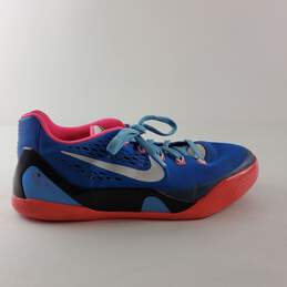 Nike Kobe 9 EM Hyper Cobalt, Pink Sneakers 653593-600 Size 6Y/7.5W