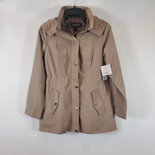 Liz Claiborne Women Tan Water Resistant Jacket Small NWT image number 1