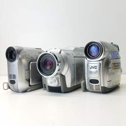 Lot of 3 MiniDV Camcorders FOR PARTS OR REPAIR