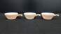 Bundle of 3 Peach Colored Fire King Ceramics Bowls w/ Handles image number 4