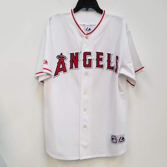 Buy the Mens White Los Angeles Angels Vladimir Guerrero#27 MLB
