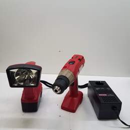 Craftsman Cordless Lamp and Drill With Bag