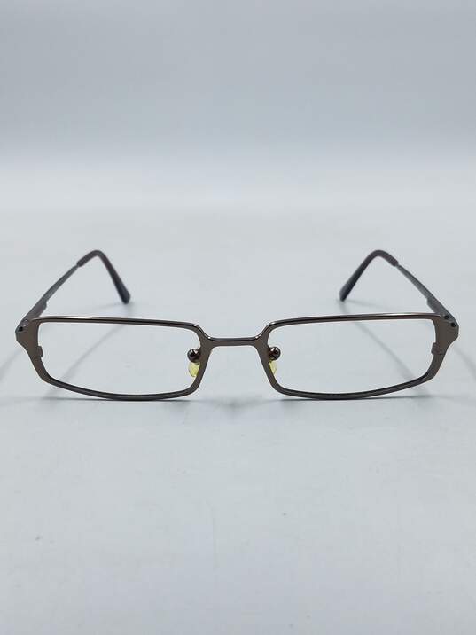 Versace Rectangle Bronze Eyeglasses image number 2