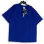 NWT Adidas Mens Blue Crew Neck Short Sleeve Pullover T-Shirt Size Large image number 1