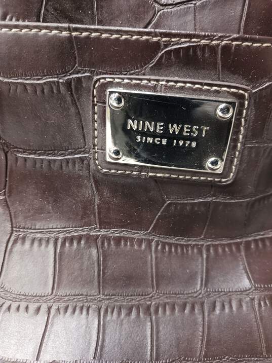 Nine West Brown Leather Shoulder Bag image number 2