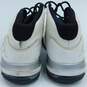 Jordan Max Aura White Metallic Silver Black Men's Shoes Size 10.5 image number 4