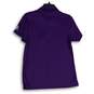 NWT Antigua Womens Purple Spread Collar Short Sleeve Polo Shirt Size Medium image number 2