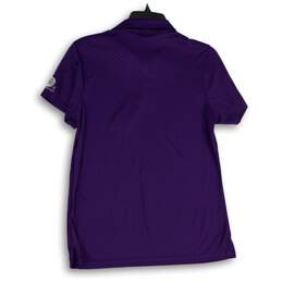 NWT Antigua Womens Purple Spread Collar Short Sleeve Polo Shirt Size Medium alternative image