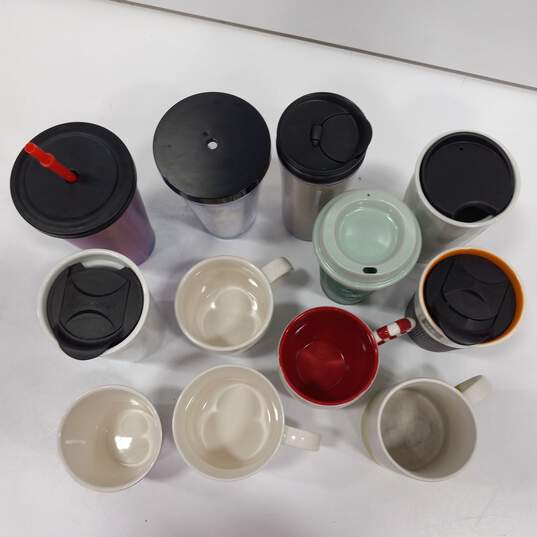 Bundle Of 12 Different Size, Color And Design Starbucks Coffee Cups image number 6