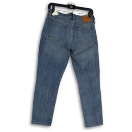 NWT Womens Blue Denim Medium Wash 5-Pocket Design Straight Leg Jeans Size 6/28 alternative image