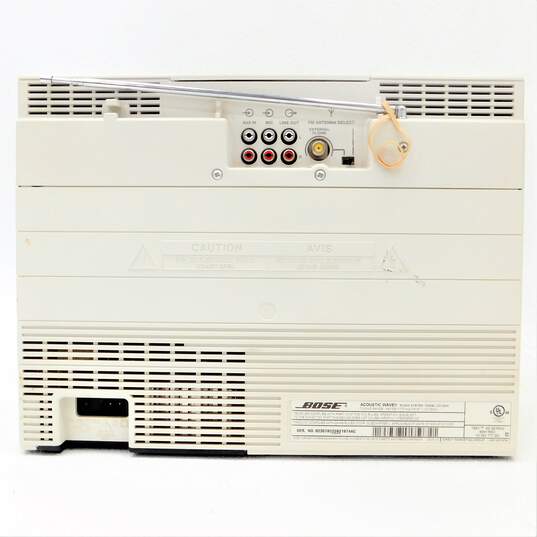 VNTG Bose Brand CD-3000 Model White Acoustic Wave Music System w/ Power Cable image number 4