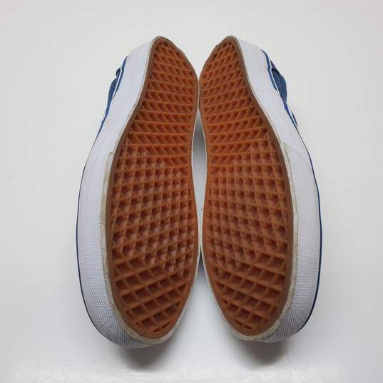 Vans Unisex Classic Slip on Canvas Shoes - Navy - 8.5 Women/7 Men image number 5