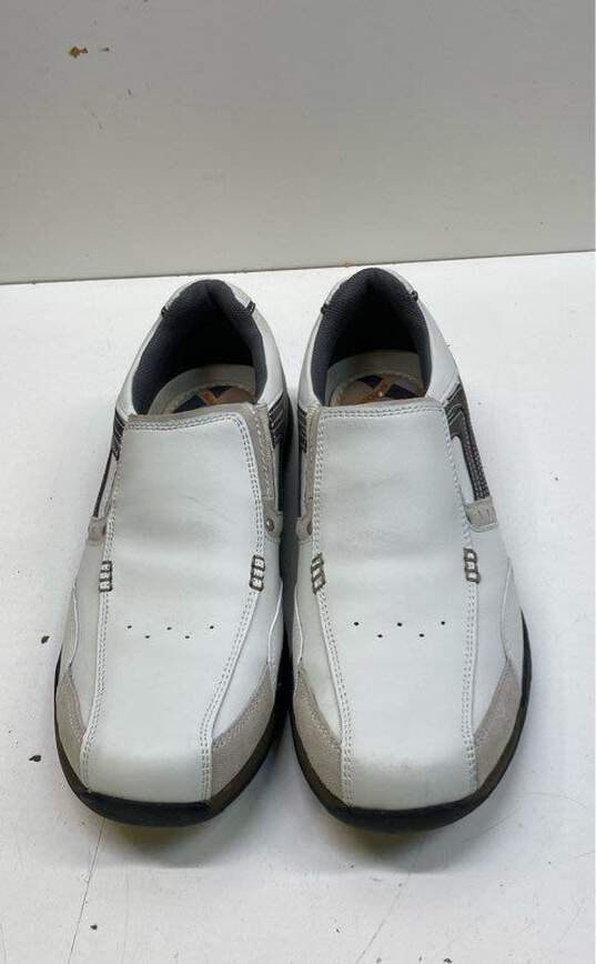SKECHERS White Slip-On Casual Shoe Men 10 image number 5