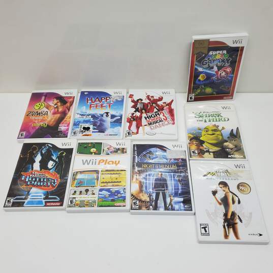 VTG. x9 Mixed Lot Untested P/R* Wii Games Sports Music & Adventure Lara Croft Anniv. ++ image number 2