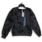 NWT Womens Gray Tie Dye Crew Neck Long Sleeve Pullover Sweatshirt Size L image number 1