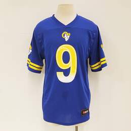 NFLPA Men's L.A. Rams Stafford #9 Blue Jersey Sz. M