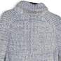 NWT Mens Blue Long Sleeve Open Knit Button Front Cardigan Sweater Size L image number 4