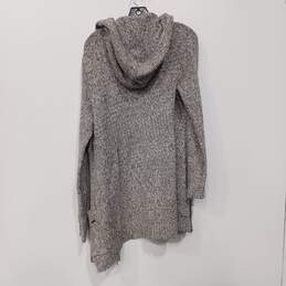 Eddie Bauer Lounge Women's Gray Wrap Hooded Sleep Sweater Size L NWT alternative image