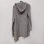 Eddie Bauer Lounge Women's Gray Wrap Hooded Sleep Sweater Size L NWT image number 2