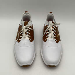 Mens Ignite Pwradapt 193825 01 White Low Top Lace-Up Sneaker Shoes Size 10