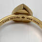 Designer Kate Spade Gold-Tone Tiny Heart Shape Round Band Ring Size 6.75 image number 4