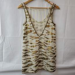 Anthropologie Ecote Shear with Sequin Tank Top Women's XS alternative image
