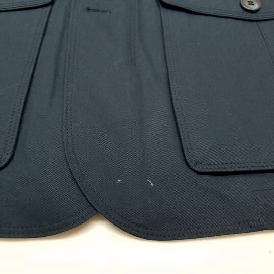 Men's Maceoo deep blue cotton twill cargo coat image number 10