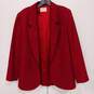 Pendleton Women's Red Wool One Button Blazer Jacket Size L image number 1