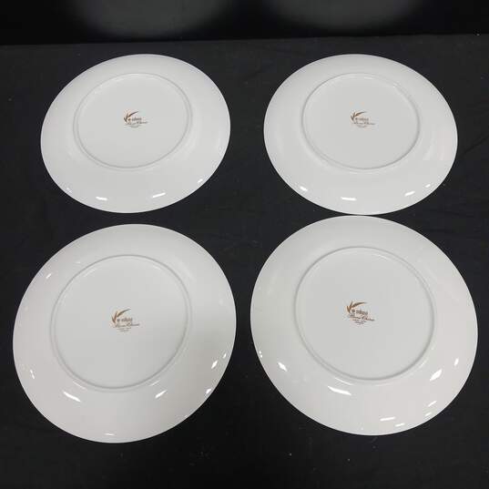 Bundle of Four Mikasa Rainflower Dinner Plates image number 2