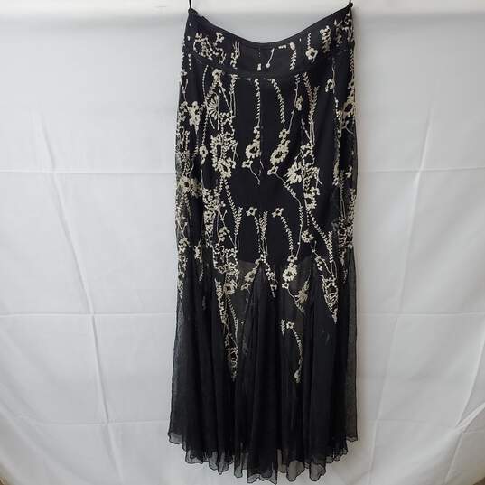 Free People Women's Black Embroidered Maxi Skirt Size 0 image number 5