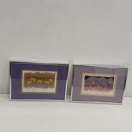 Bundle of Two Framed Art Pieces by Rosenthal